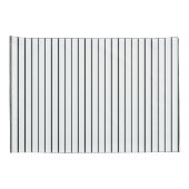 Zwart Wit Streep Geel Sinaasappel Lelie Kussensloop (Achterkant-Rechts)