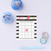 Zwart & Wit Streep - Meisje - Bingo Flyer (Enkel)