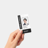 Zwart-wit streepjescode personeel ID-badge Badge (Handheld)