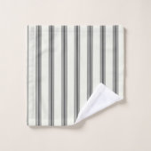 Zwart-wit streepjespatroon Elegant, Modern Bad Handdoek (Wasdoekje)