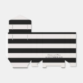 Zwart & Wit Strepen Bruiloft Favor Box Bedankdoosjes (Uitgevouwen)
