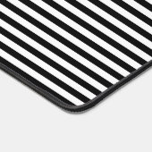 Zwart Wit Strepen Desk Mat (Hoek)