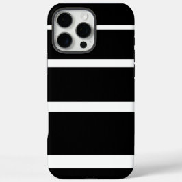 Zwart-wit strepen iPhone Case
