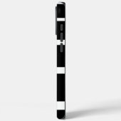 Zwart-wit strepen iPhone Case (Achterkant / Links)