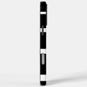 Zwart-wit strepen iPhone Case (Achterkant / Rechts)