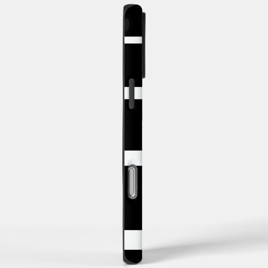 Zwart-wit strepen iPhone Case (Achterkant / Rechts)