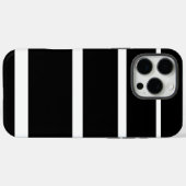 Zwart-wit strepen iPhone Case (Achterkant (horizontaal))