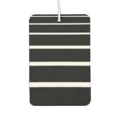 Zwart-wit strepen iPhone Case Luchtverfrisser (Voorkant)