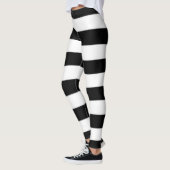 Zwart-wit strepen leggings (Links)