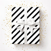 Zwart-wit strepenpatroon cadeaupapier
