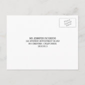 Zwart-wit string lichten bruiloft RSVP Uitnodiging Briefkaart (Achterkant)