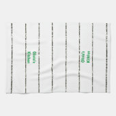 Zwart wit Stripe keukenhanddoek (Horizontaal)