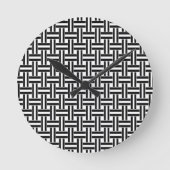 Zwart-wit Stripe klok (Voorkant)