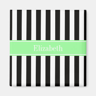 Zwart wit Stripe Mint Magneet