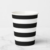 Zwart-wit Stripe Papieren cup Bekers (Links)