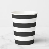 Zwart-wit Stripe Papieren cup Bekers (Links)