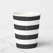Zwart-wit Stripe Papieren cup Bekers (Rechts)