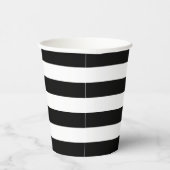 Zwart-wit Stripe Papieren cup Papieren Bekers (Rechts)