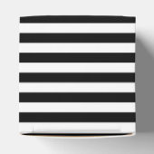 Zwart-wit Stripe Patroon Bedankdoosjes (Bovenkant)