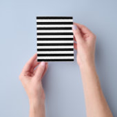 Zwart-wit Stripe Patroon Flyer (Hand)