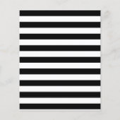 Zwart-wit Stripe Patroon Flyer (Voorkant)