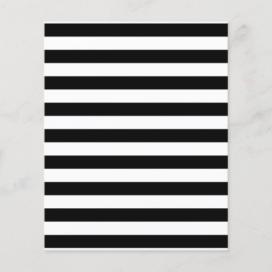 Zwart-wit Stripe Patroon Flyer (Voorkant)