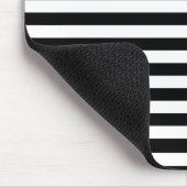 Zwart-wit Stripe Patroon Muismat (Hoek)