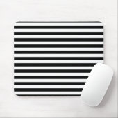 Zwart-wit Stripe Patroon Muismat (Met muis)