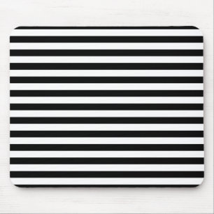 Zwart-wit Stripe Patroon Muismat