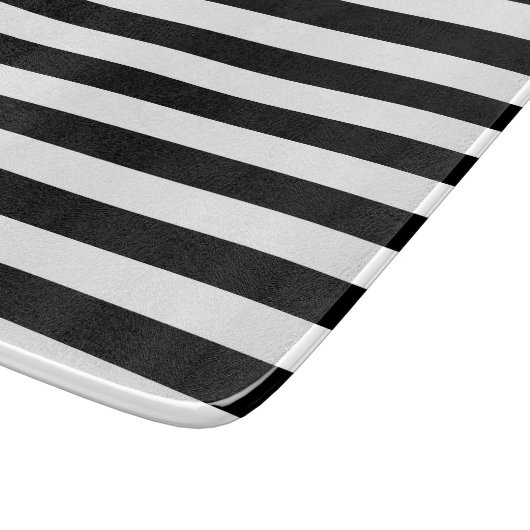 Zwart-wit Stripe Patroon Snijplank (Hoek)