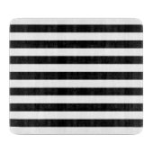 Zwart-wit Stripe Patroon Snijplank (Voorkant)