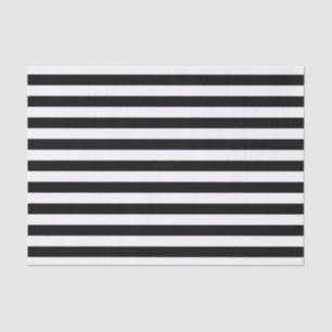 Zwart-wit Stripe Patroon Tissuepapier