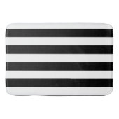 Zwart-wit Striped Badmat (Voorkant)