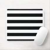 Zwart-wit Striped Muismat (Met muis)