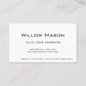 Zwart-wit Striped Professional Visitekaartje (Achterkant)