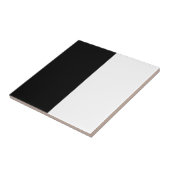 Zwart-wit Striped Tegeltje (Zijkant)