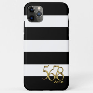 Zwart-wit Stripes Pattern Modern Dance Case-Mate iPhone Case