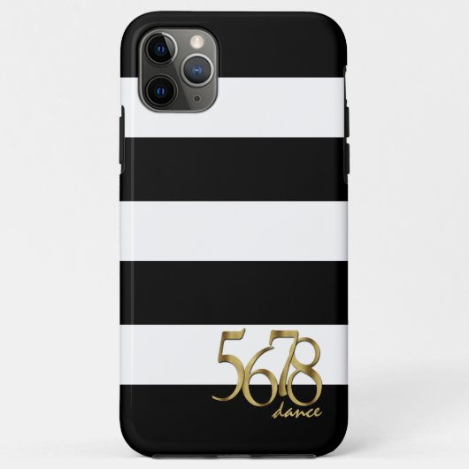 Zwart-wit Stripes Pattern Modern Dance Case-Mate iPhone Case (Achterkant)