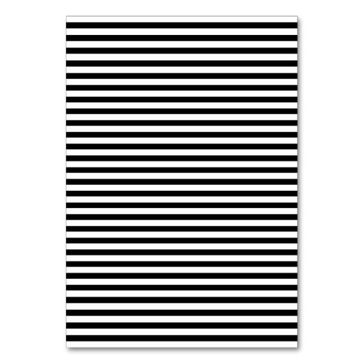 Zwart-wit Stripes Tafelnummer (Achterkant)
