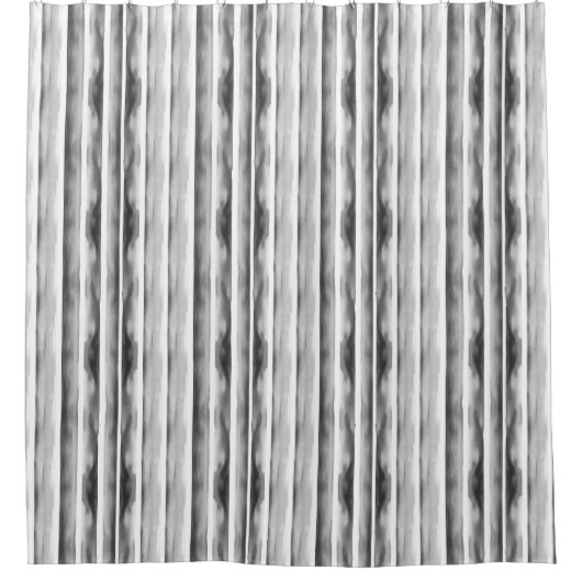 Zwart-wit Stripes Waterverf Douchegordijn (Voorkant)