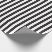  zwart wit strippes ompakken papier (Hoek)