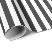  zwart wit strippes ompakken papier (Rol Hoek)