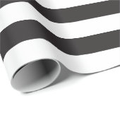 Zwart wit strippes omslagpapier cadeaupapier (Rol Hoek)