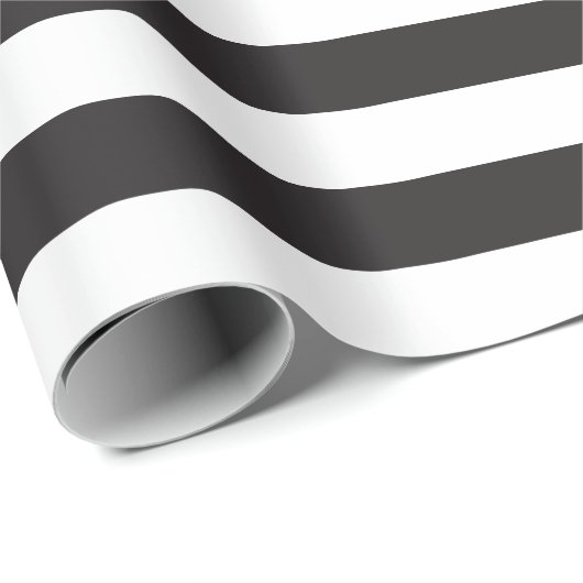 Zwart wit strippes omslagpapier cadeaupapier (Rol Hoek)