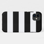 Zwart-wit strips Case-Mate iPhone case (Achterkant (horizontaal))