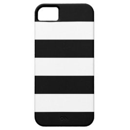 Zwart-wit strips Case-Mate iPhone case