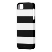 Zwart-wit strips Case-Mate iPhone case (Achterkant Links)