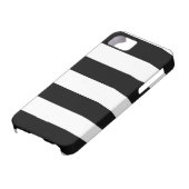 Zwart-wit strips Case-Mate iPhone case (Onderkant)