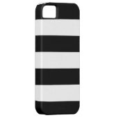 Zwart-wit strips Case-Mate iPhone case (Back/Rechts)