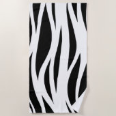 Zwart-wit strips strandlaken (Voorkant)